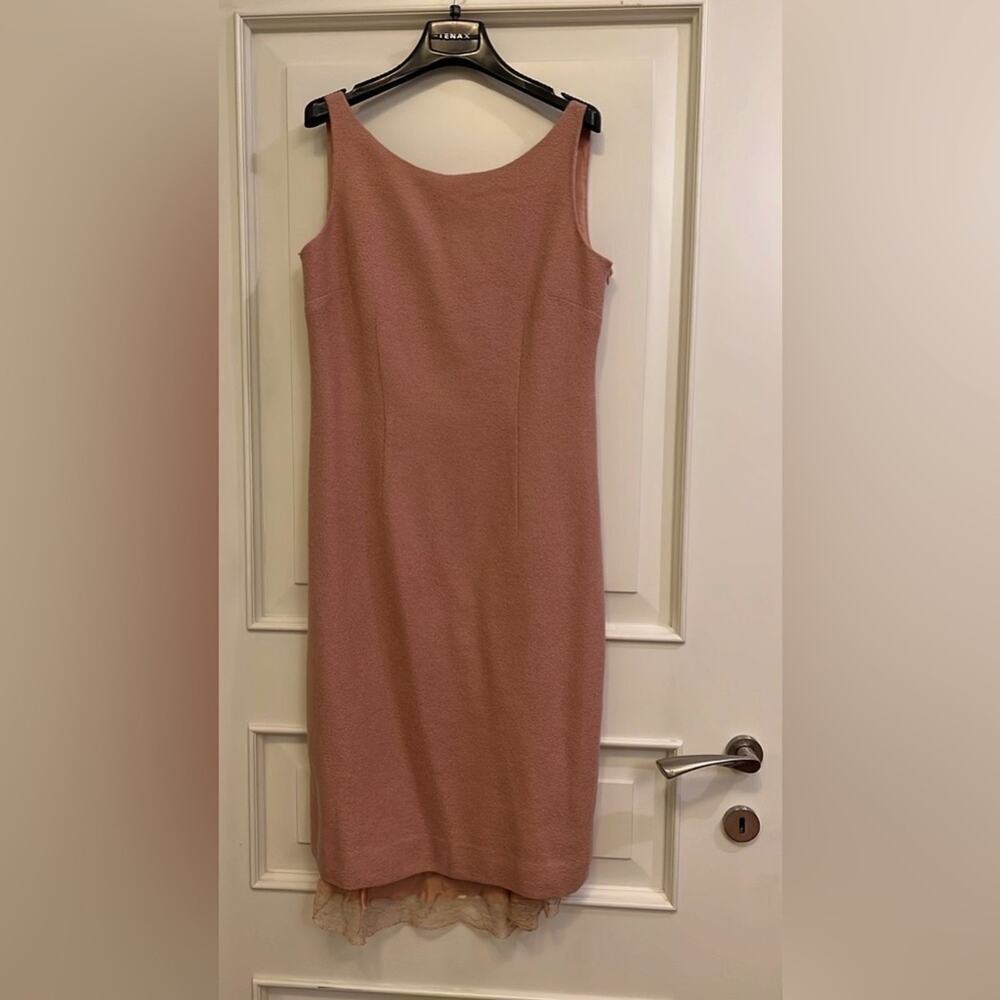 Moschino Nude Pink Pencil Backless women's Midi dress size US 8